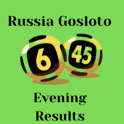 Russia Gosloto 6/45 Evening Results Sunday 4 June 2023